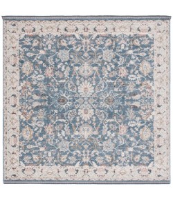 Safavieh Vivaldi Blue / Ivory VIV516 6 ft. 7 in. X 6 ft. 7 in. Square Rug
