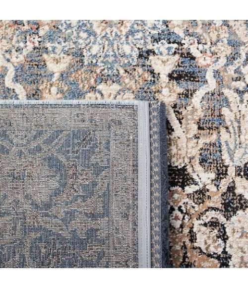 Safavieh Vivaldi Navy / Ivory VIV516 6 ft. 7 in. X 6 ft. 7 in. Square Rug