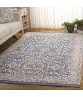 Safavieh Vivaldi Light Blue / Ivory VIV546 6 ft. 7 in. X 6 ft. 7 in. Round Rug