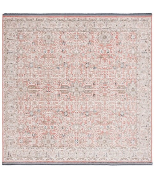 Safavieh Vivaldi Rust / Ivory VIV546 6 ft. 7 in. X 6 ft. 7 in. Square Rug