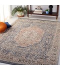 Safavieh Vivaldi Blue / Rust Rug VIV565 5 ft. 3 in. X 7 ft. 6 in. Rectangle - Rugs Town Safavieh Vivaldi Blue / Rust VIV565 5 ft. 3 in. X 7 ft. 6 in. Rectangle Rug