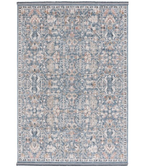 Safavieh Vivaldi Light Blue / Ivory VIV568 6 ft. 7 in. X 6 ft. 7 in. Round Rug
