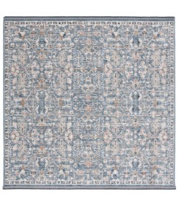Safavieh Vivaldi Light Blue / Ivory VIV568 6 ft. 7 in. X 6 ft. 7 in. Square Rug
