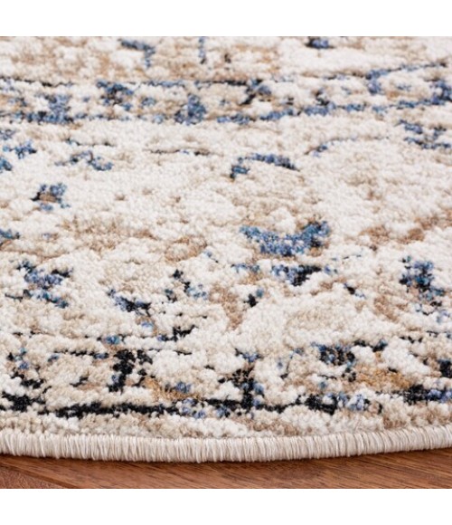 Safavieh Vivaldi Ivory / Light Olive VIV595 6 ft. 7 in. X 6 ft. 7 in. Round Rug