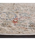 Safavieh Vivaldi Ivory / Navy VIV596 6 ft. 7 in. X 6 ft. 7 in. Round Rug