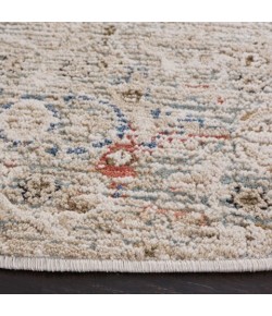 Safavieh Vivaldi Ivory / Navy VIV596 6 ft. 7 in. X 6 ft. 7 in. Round Rug