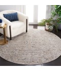 Safavieh Vivaldi Ivory / Navy VIV596 6 ft. 7 in. X 6 ft. 7 in. Round Rug
