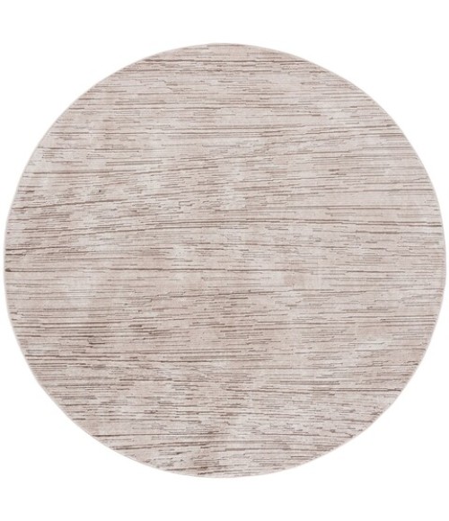 Safavieh Whisper Beige / Dark Beige WHS810 6 ft. 7 in. X 6 ft. 7 in. Round Rug