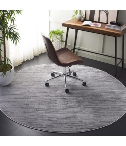 Safavieh Whisper Grey / Dark Grey WHS810 6 ft. 7 in. X 6 ft. 7 in. Round Rug