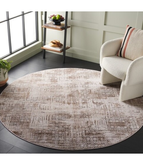 Safavieh Whisper Beige / Light Beige WHS812 6 ft. 7 in. X 6 ft. 7 in. Round Rug