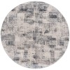Safavieh Whisper Grey / Light Grey WHS812 6 ft. 7 in. X 6 ft. 7 in. Round Rug