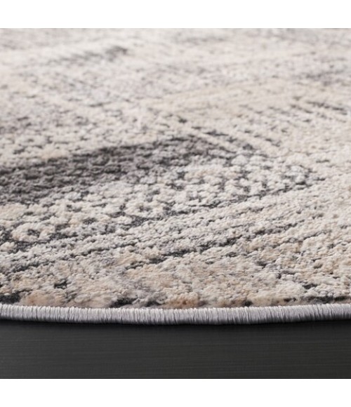 Safavieh Whisper Grey / Light Grey WHS812 6 ft. 7 in. X 6 ft. 7 in. Round Rug