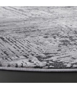 Safavieh Whisper Grey / Dark Grey WHS814 6 ft. 7 in. X 6 ft. 7 in. Round Rug
