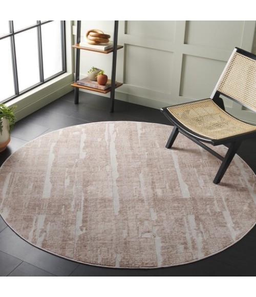 Safavieh Whisper Beige / Light Beige WHS816 6 ft. 7 in. X 6 ft. 7 in. Round Rug