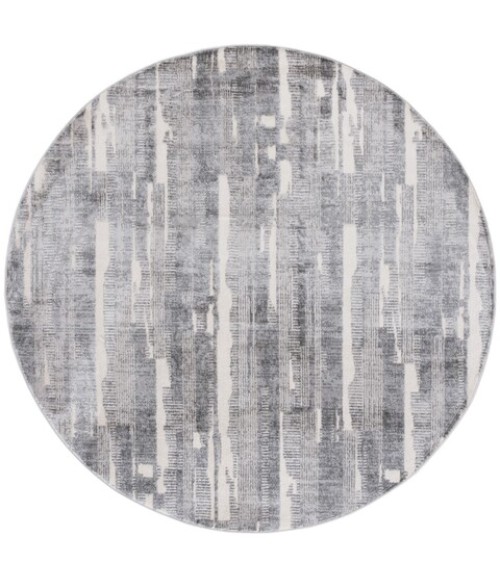 Safavieh Whisper Grey / Light Grey WHS816 6 ft. 7 in. X 6 ft. 7 in. Round Rug