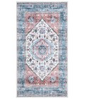 Safavieh Washable Printed Rug Turquoise / Red Rug WPR322 3 ft. X 5 ft. Rectangle - Rugs Town Safavieh Washable Printed Rug Turquoise / Red WPR322 3 ft. X 5 ft. Rectangle Rug