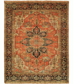 Shalom Brothers Jules Serapi JS454 Burnt Orange 8'0"x10'0" - Rectangular
