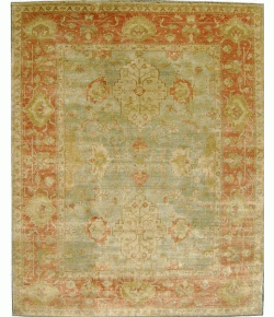 Shalom Brothers Ottoman OT-63 Aqua 8'0"x10'0" - Rectangular