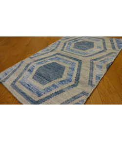 Shalom Brothers Durham Kilim DK-11 Blue 8'0"x10'0" - Rectangular