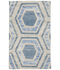 Shalom Brothers Durham Kilim DK-11 Blue 8'0"x10'0" - Rectangular