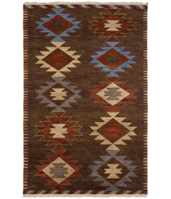 Shalom Brothers Tuscon TU68 Brown 8'0"x10'0" - Rectangular