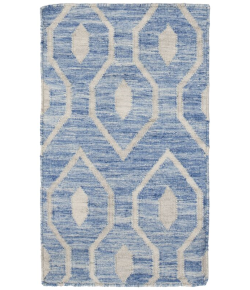 Shalom Brothers Durham Kilim DK-7 Blue 2'0"x3'0" - Rectangular