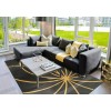 Surya Forum FM7181 Mustard Charcoal Area Rug 9 ft. 9 in. Round