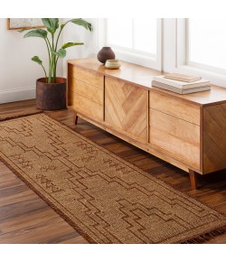 Livabliss Touareg TOG2303 Brown Mustard Area Rug 2 ft. 6 in. X 8 ft. Runner