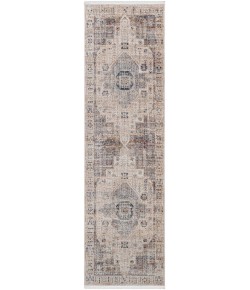 Livabliss Aida AAD2307 Beige Medium Gray Area Rug 2 ft. 7 in. X 9 ft. Runner