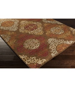 Livabliss Arabesque ABS3028 Dark Brown Garnet Area Rug 8 ft. 10 in. X 12 ft. 9 in. Rectangle