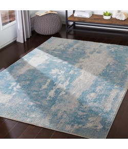 Surya Aisha AIS2301 Sky Blue Medium Gray Area Rug 6 ft. 7 in. Round