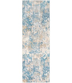 Surya Aisha AIS2302 Sky Blue Mustard Area Rug 7 ft. 10 in. Round