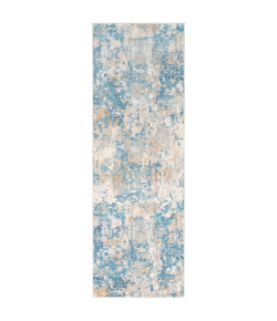 Surya Aisha AIS2302 Sky Blue Mustard Area Rug 2 ft. 7 in. X 7 ft. 7 in. Runner