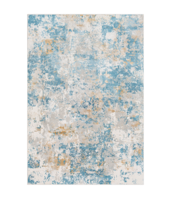 Livabliss Aisha AIS2302 Sky Blue Mustard Area Rug 9 ft. X 12 ft. 3 in. Rectangle
