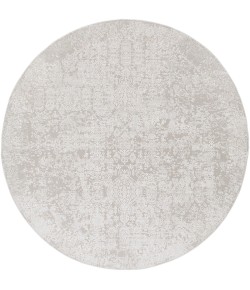 Surya Aisha AIS2306 Light Gray White Area Rug 5 ft. 3 in. Round