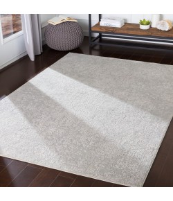 Surya Aisha AIS2306 Light Gray White Area Rug 5 ft. 3 in. Round