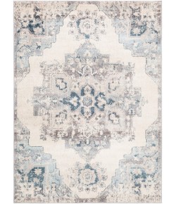 Livabliss Ankara AKR2308 Sky Blue Bright Blue Area Rug 6 ft. 7 in. X 9 ft. Rectangle