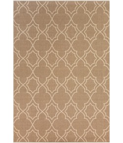 Livabliss Alfresco ALF9587 Camel Cream Area Rug 7 ft. 3 in. X 10 ft. 6 in. Rectangle