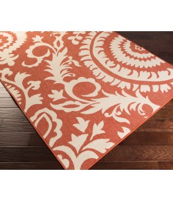 Surya Alfresco ALF9613 Rust Cream Area Rug 5 ft. 3 in. Round