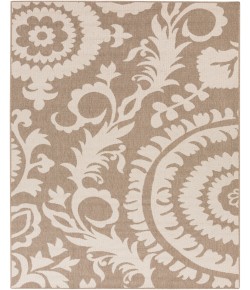 Surya Alfresco ALF9616 Camel Cream Area Rug 5 ft. 3 in. Round