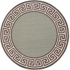 Livabliss Alfresco ALF9625 Dusty Sage Black Area Rug 8 ft. 10 in. X 8 ft. 10 in. Round