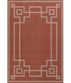 Surya Alfresco ALF9631 Rust Camel Area Rug 8 ft. 10 in. Round