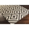 Livabliss Alfresco ALF9639 Black Cream Area Rug 8 ft. 10 in. Round