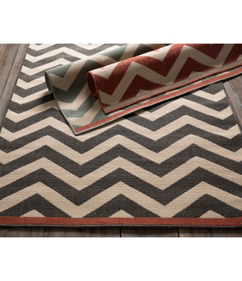 Alfresco ALF-9646 3'7" x 5'7" Machine Woven Rug