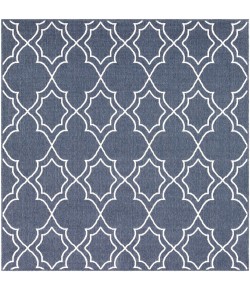 Livabliss Alfresco ALF9650 Charcoal White Area Rug 8 ft. 10 in. Square