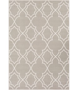 Livabliss Alfresco ALF9651 Taupe White Area Rug 8 ft. 10 in. Round