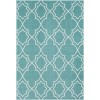 Livabliss Alfresco ALF9653 Teal White Area Rug 8 ft. 10 in. Round