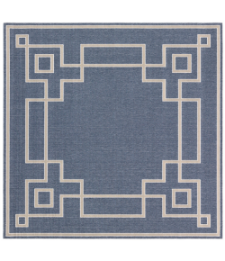 Livabliss Alfresco ALF9654 Charcoal Taupe Area Rug 7 ft. 3 in. Square