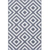 Livabliss Alfresco ALF9657 Charcoal White Area Rug 8 ft. 10 in. Round