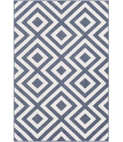 Livabliss Alfresco ALF9657 Charcoal White Area Rug 5 ft. 3 in. Round
